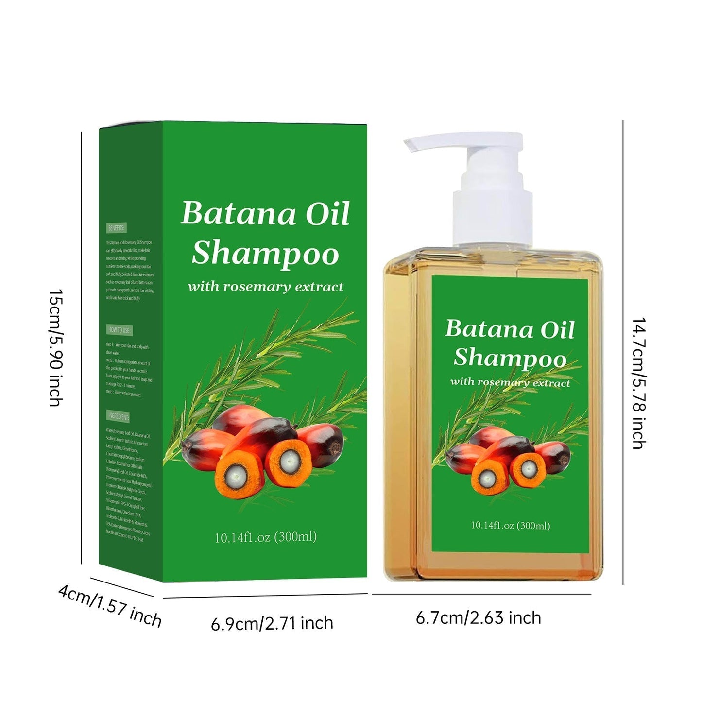 Batana Oil Shampoo with Rosemary Extract