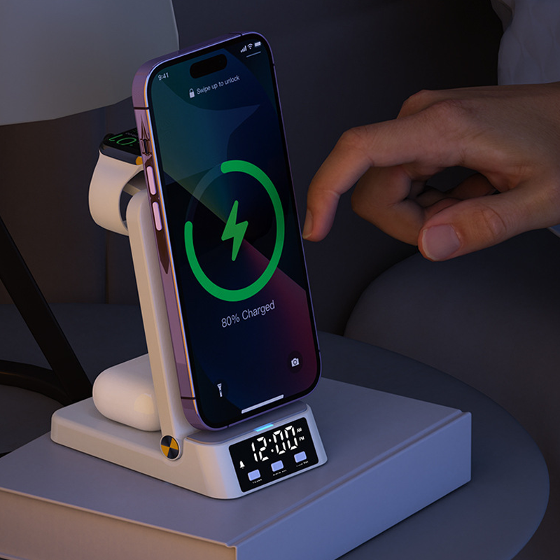⏳LIMITED-TIME 50% OFF! 🔥3-in-1 Fast Wireless Charger Stand(📱+⌚+🎧)