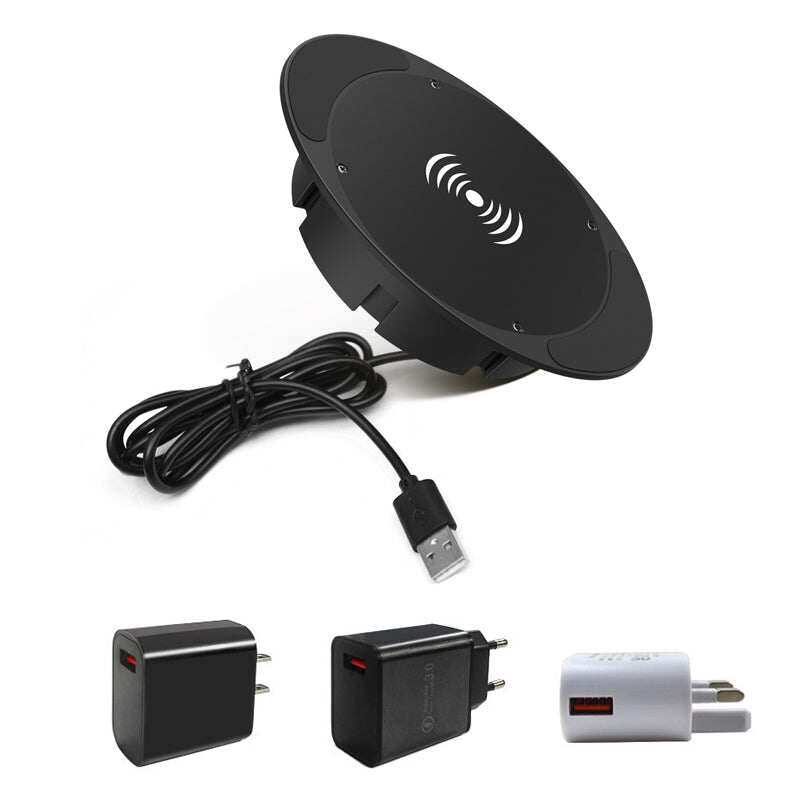 🔥Super Convenient 🔥 Under-Desk Hidden Wireless Charger