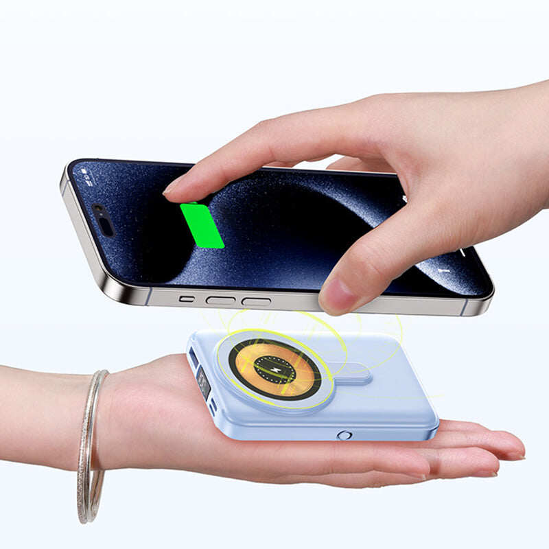🔥Hot Sale 50% Off🔋Magnetic Wireless Power Bank 10000mAh Fast Chargrs with phone stand
