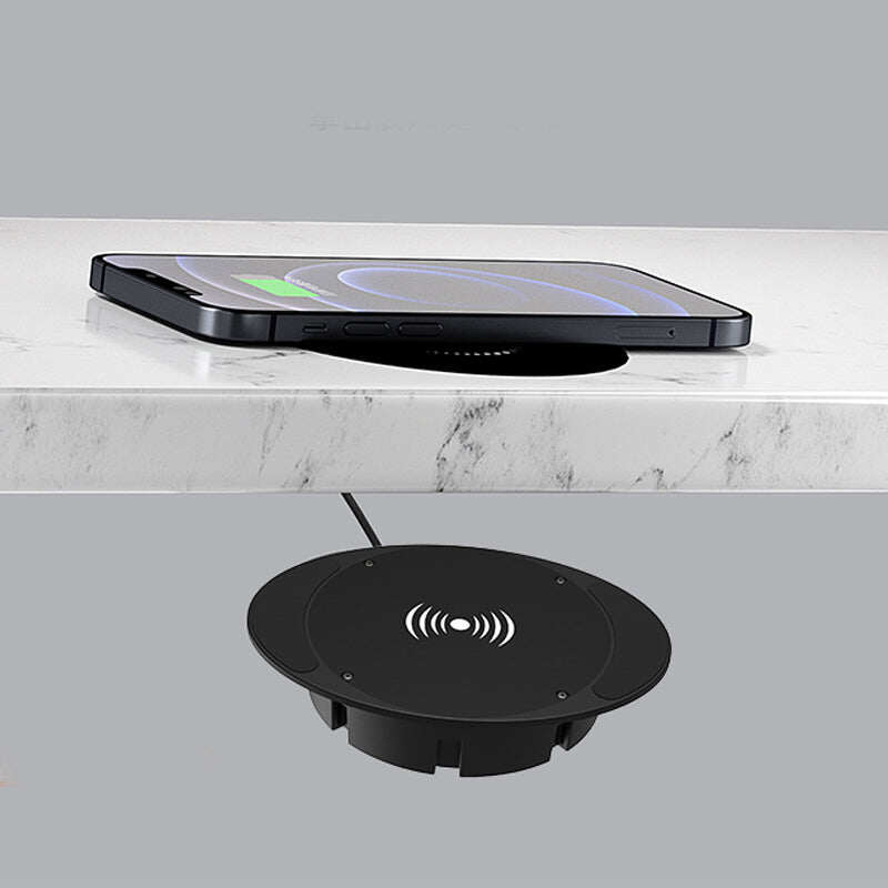 🔥Super Convenient 🔥 Under-Desk Hidden Wireless Charger