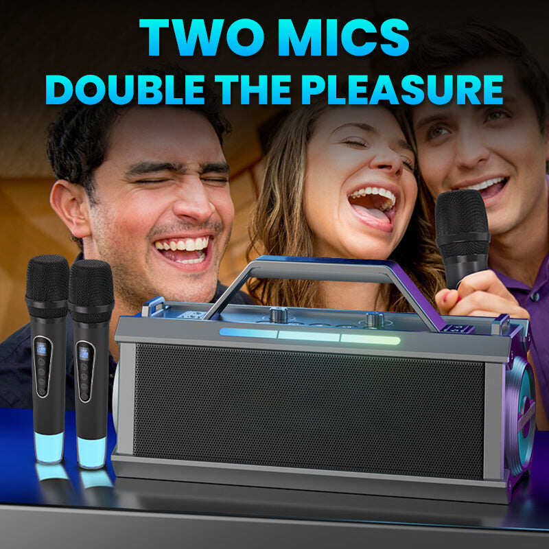 🔥2025 NEW SALES - 50% OFF🔥200W Bluetooth Karaoke Speaker with Wireless Microphone