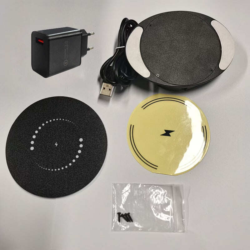 🔥Super Convenient 🔥 Under-Desk Hidden Wireless Charger