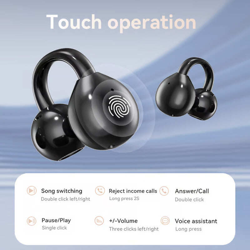🎧57% OFF! 🔥 2026 Bluetooth Clip-On Earbuds – Wireless Freedom, Music on the Go & Stylish Design 🏃