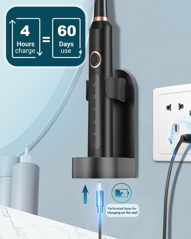 Portable Adult Sonic Electric Toothbrush