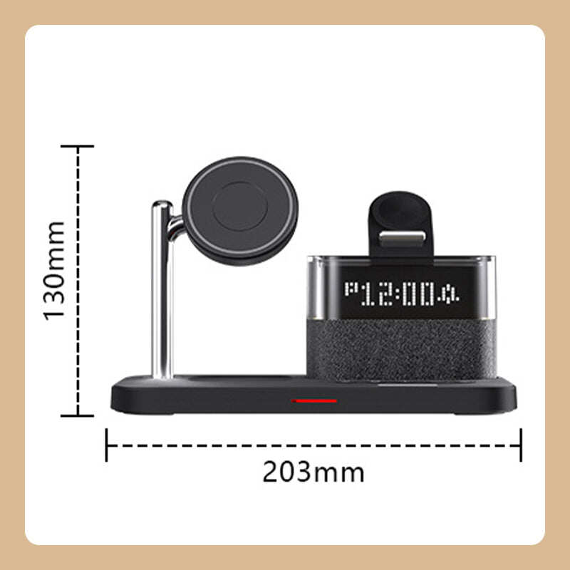 🔥2025 HOT SALE - 50% OFF🔥3-in-1 Wireless Charging Station with Alarm Clock