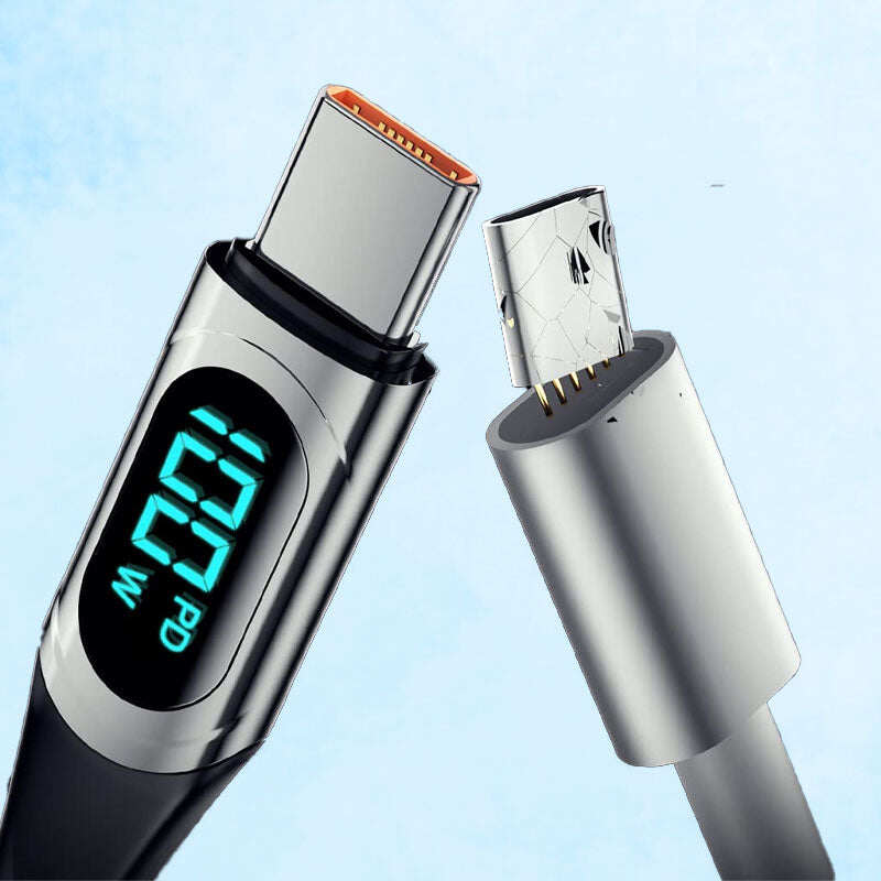 PD 100W Fast-charging and Fast-transmission Data Cable with Digital Display