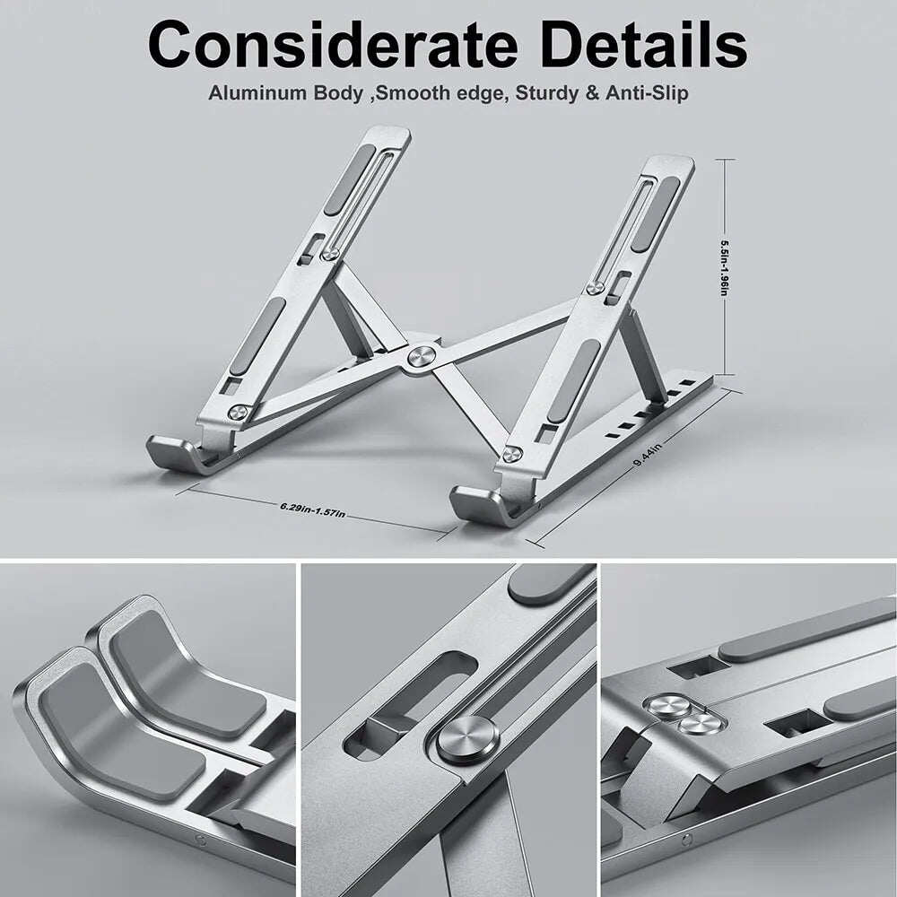 🔥Limited-time offer-Portable aluminum laptop stand