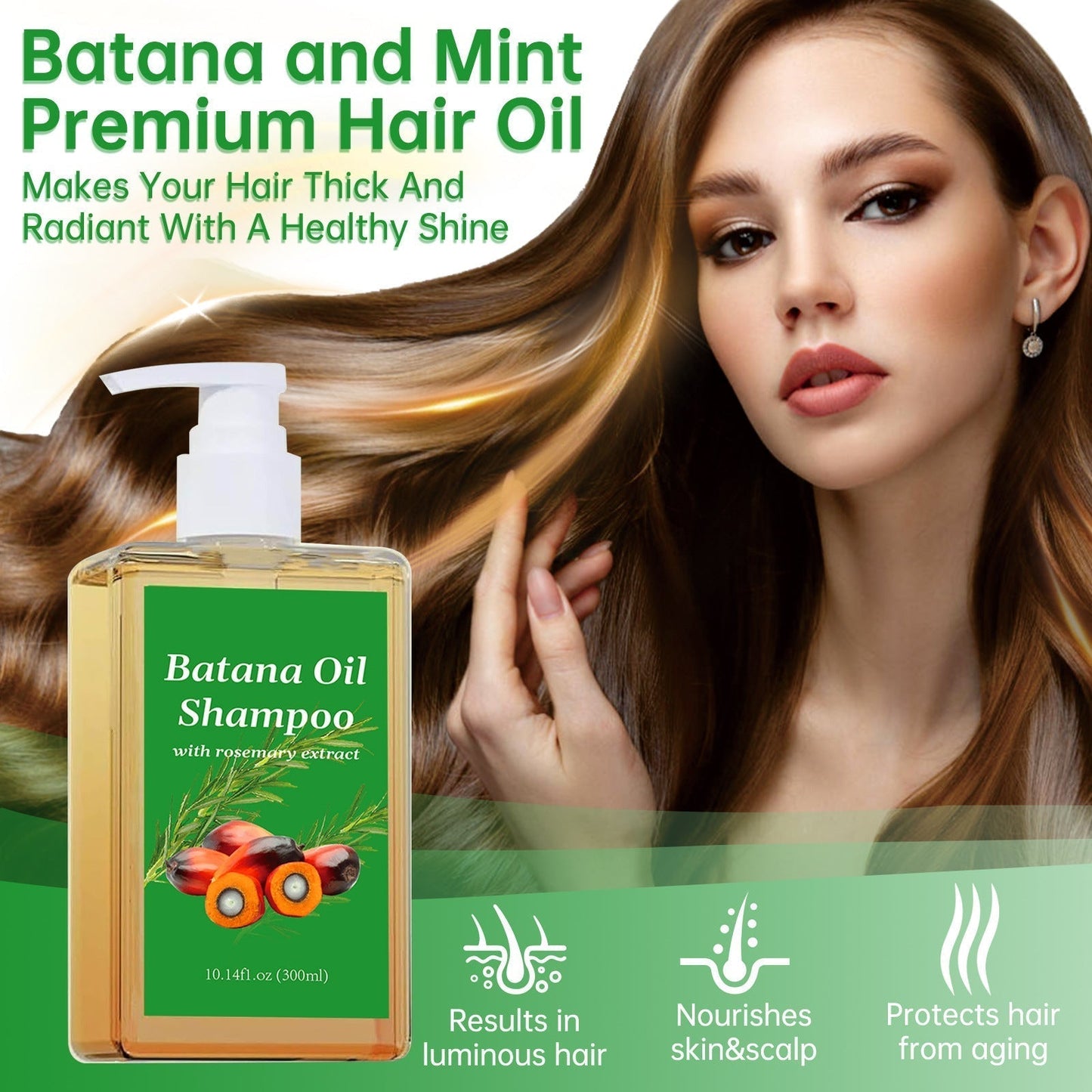 Batana Oil Shampoo with Rosemary Extract