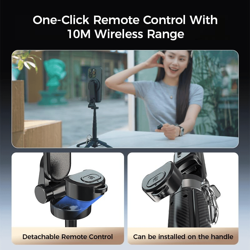 🏆 Hot sale 50% OFF✨4-in-1 Multifunctional magnetic selfie stick with 360° rotation