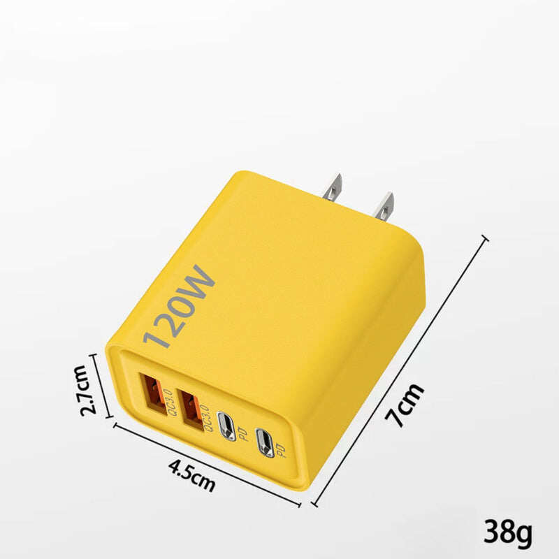 🔥Hot Sale Deals-120W 4-Port Fast Charger Block