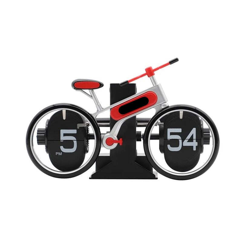 Retro Bicycle-shaped Digital Flip Desk Clock - Home & Office Decor