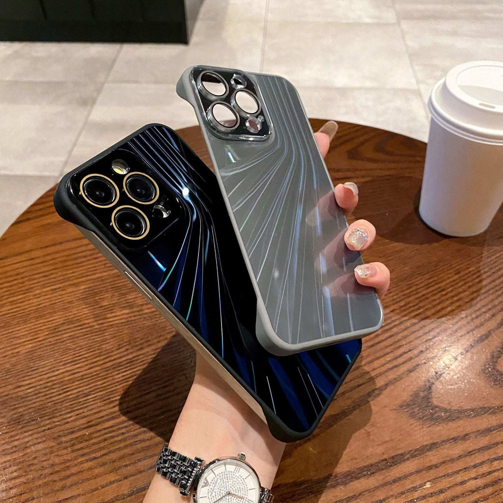Suitable for iPhone cases gradient laser alex without frame comes with lens film