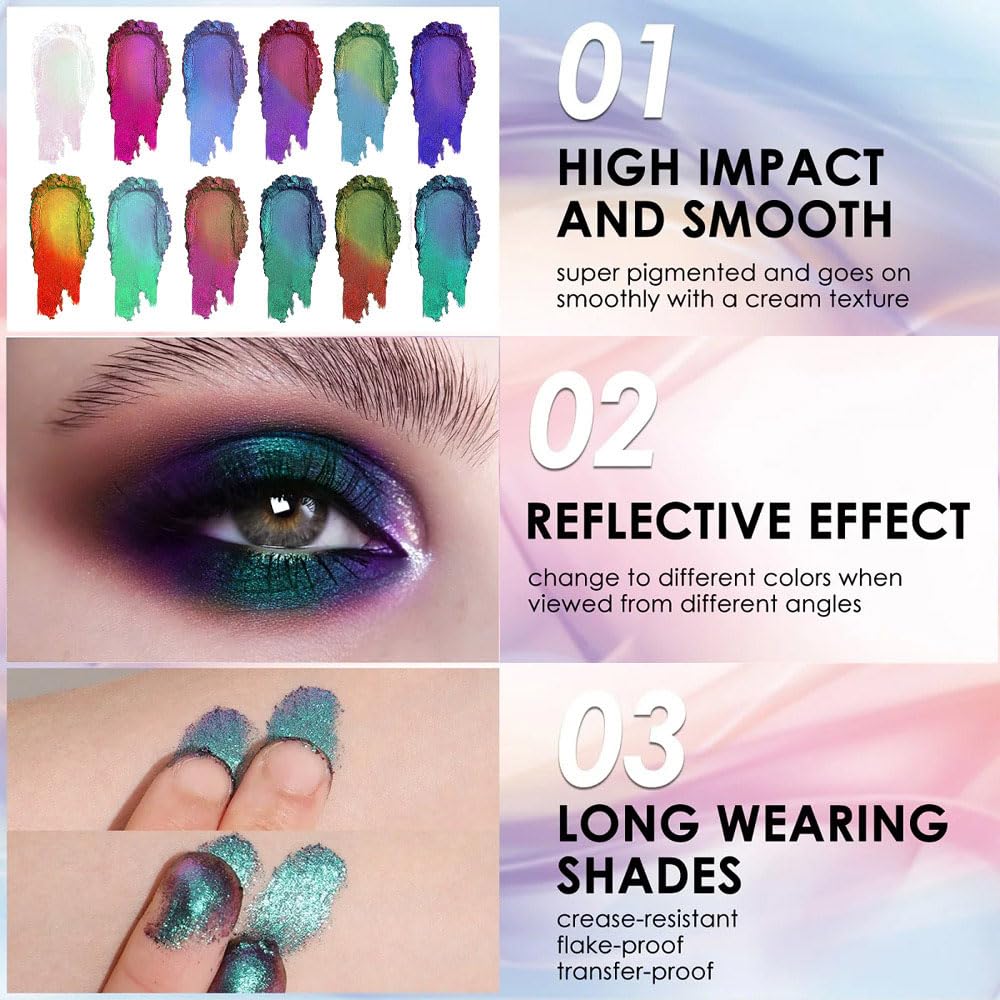 Double chrome eye shadow