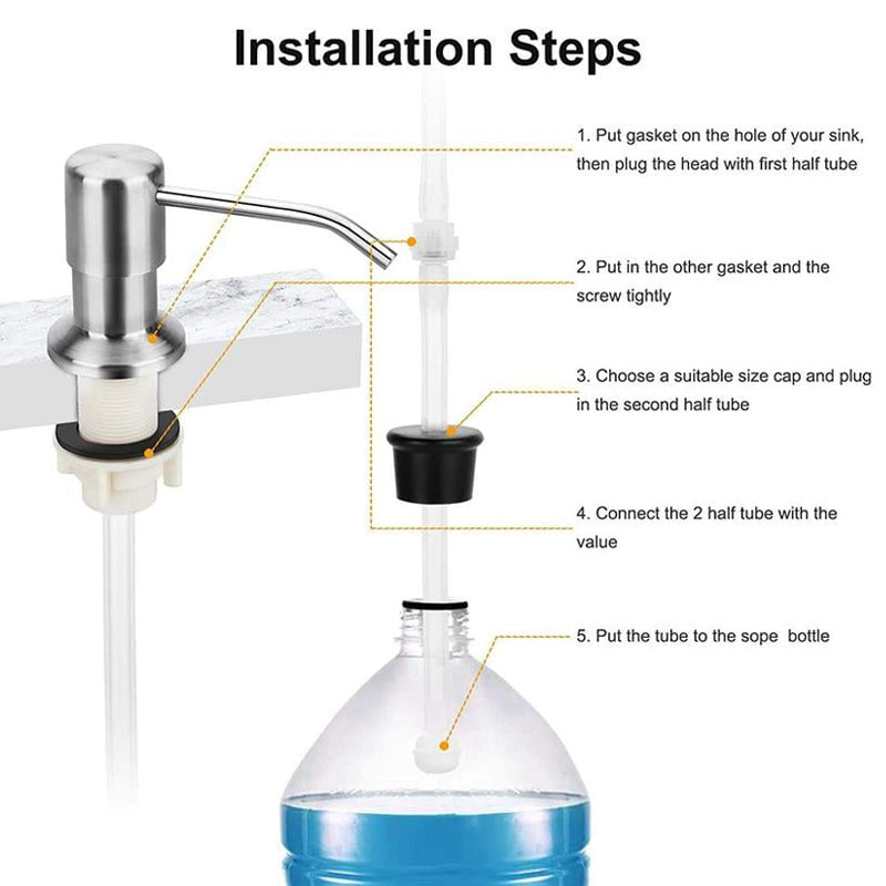Sink Soap Dispenser Extension Tube Kit