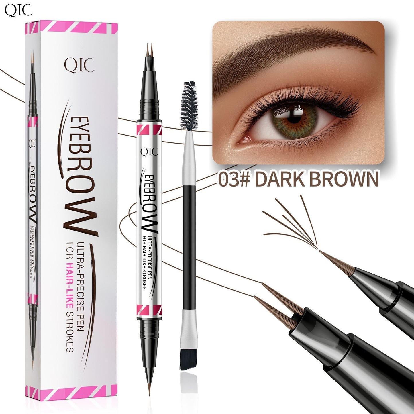 Dual-Ended Eyebrow Pen