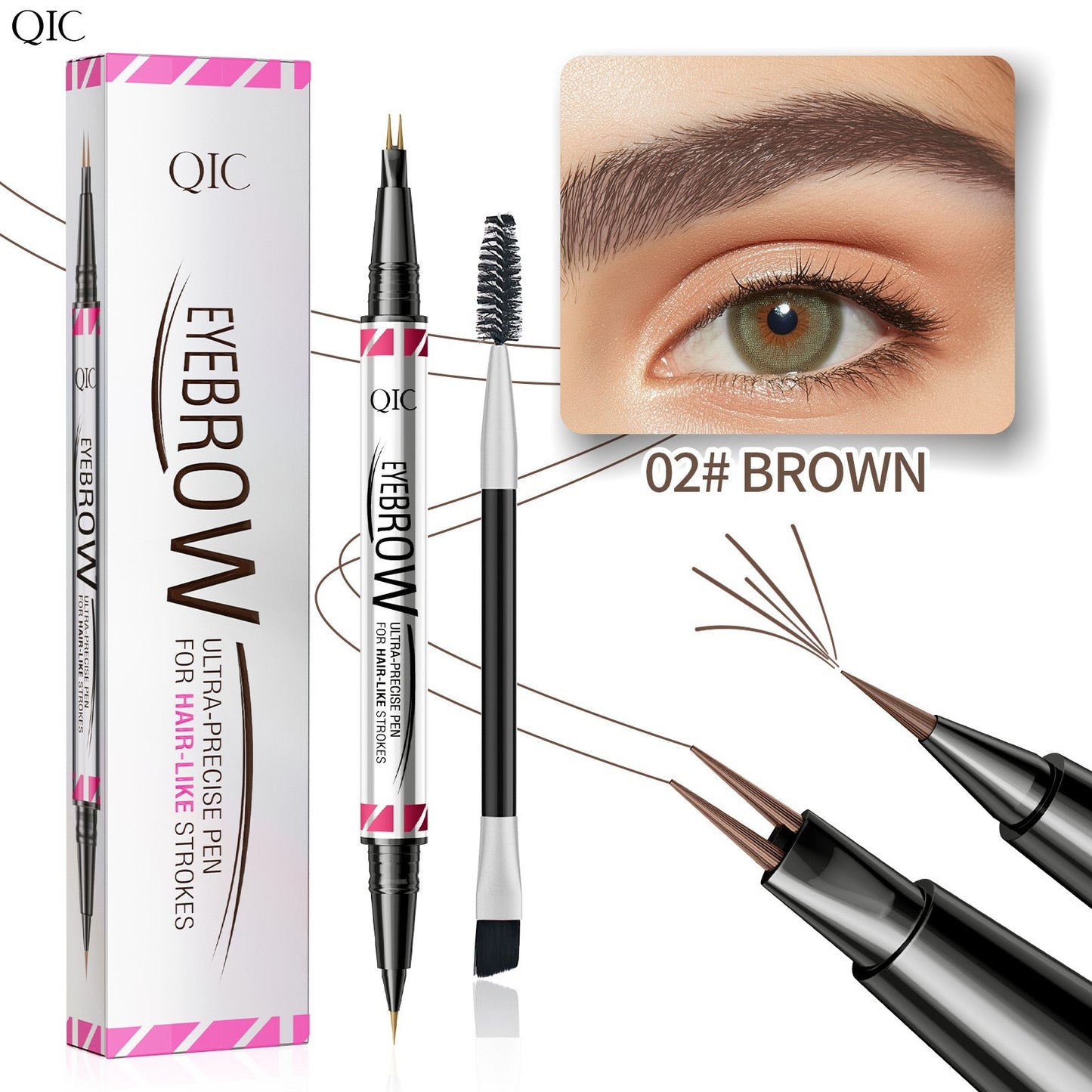 Dual-Ended Eyebrow Pen