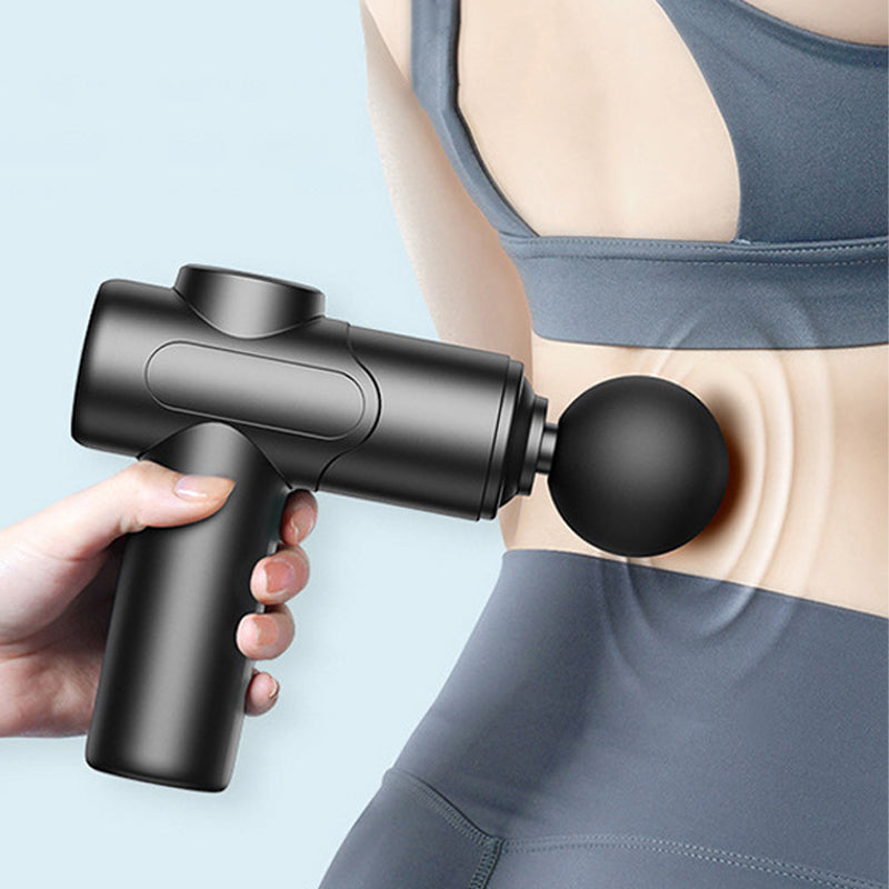 Portable Deep Tissue Massager with 6 Speeds & 4 Heads