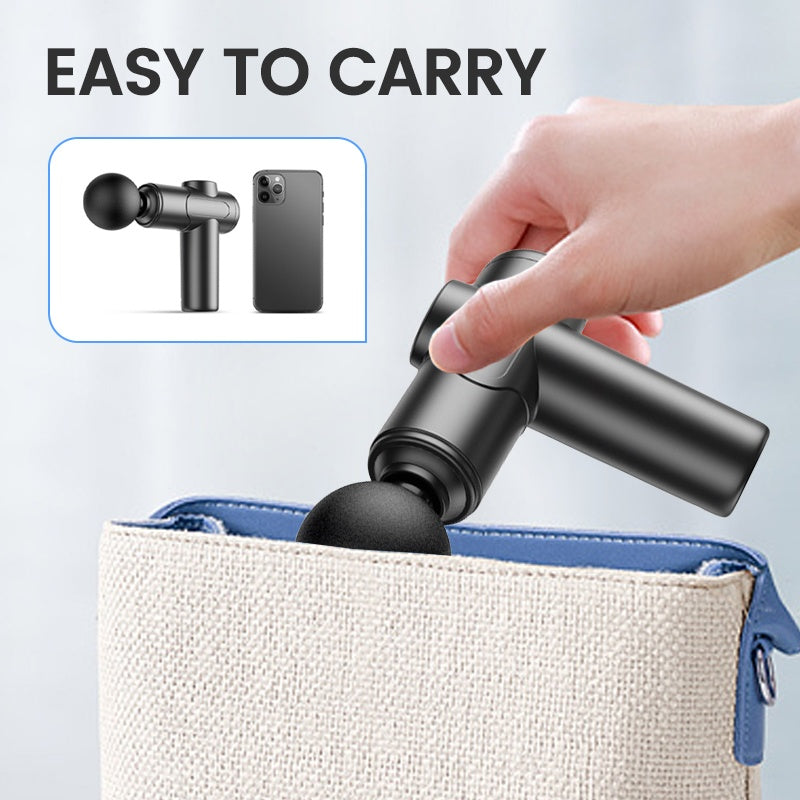 Portable Deep Tissue Massager with 6 Speeds & 4 Heads