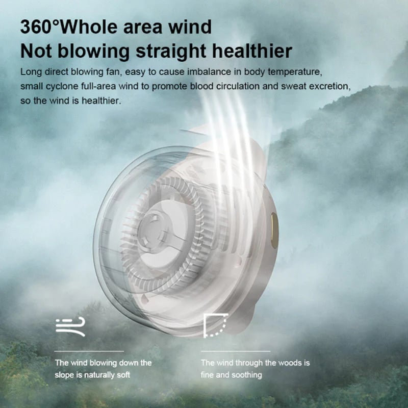🎁Summer Big Sale-50% OFF⏳Small Whirlwind Clip Waist Neck Fan🌬️❄️