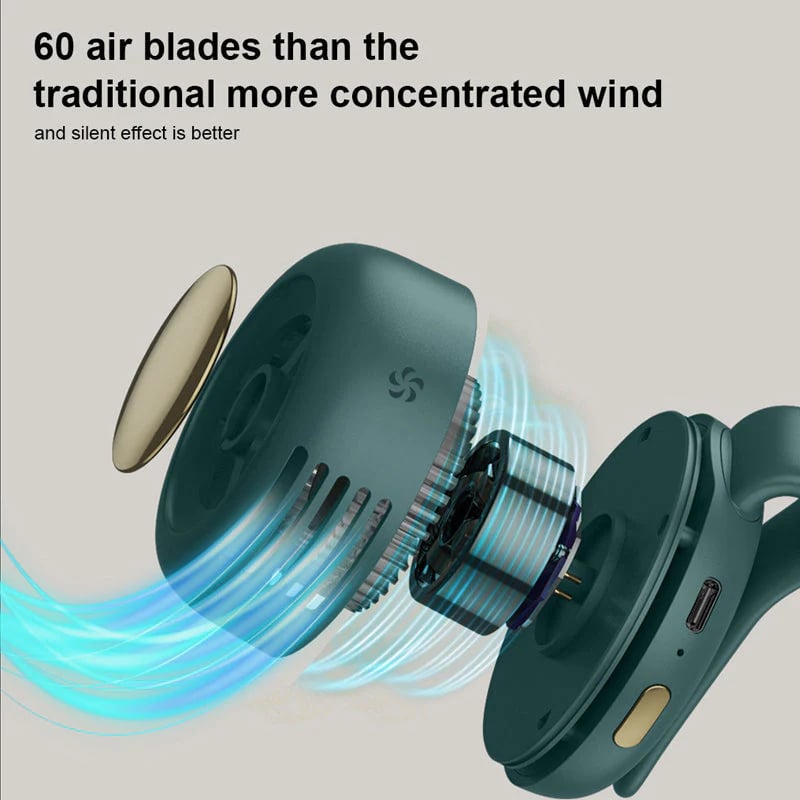 🎁Summer Big Sale-50% OFF⏳Small Whirlwind Clip Waist Neck Fan🌬️❄️