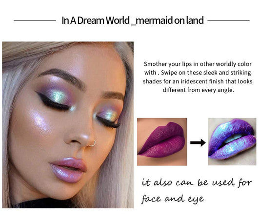 ⏳Diamond Shimmer Metallic Lipstick Waterproof Long Lasting