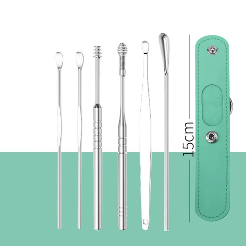 for a limited time onlyPortable 6-piece stainless steel ear piercing kit - Spiral ear tool