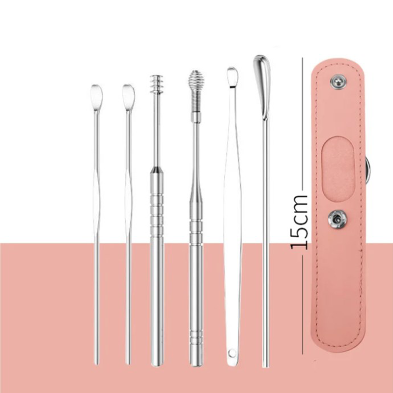 for a limited time onlyPortable 6-piece stainless steel ear piercing kit - Spiral ear tool
