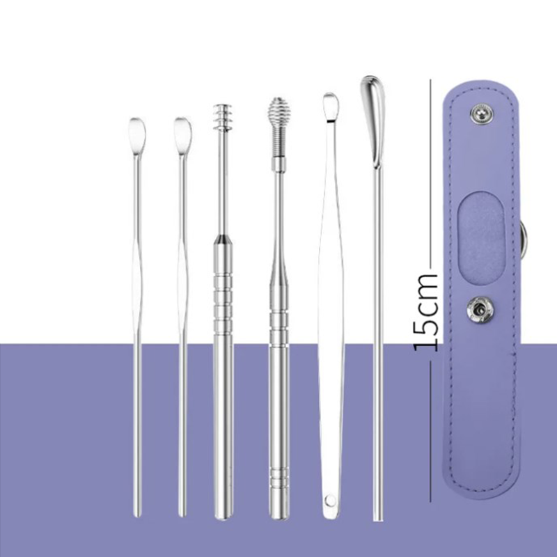 for a limited time onlyPortable 6-piece stainless steel ear piercing kit - Spiral ear tool