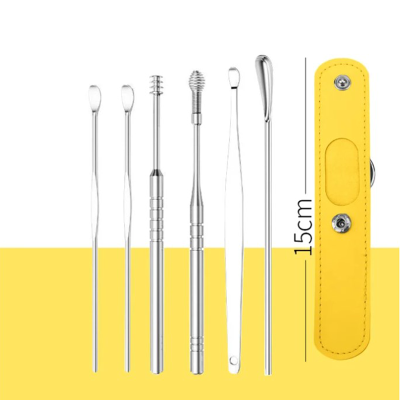 for a limited time onlyPortable 6-piece stainless steel ear piercing kit - Spiral ear tool