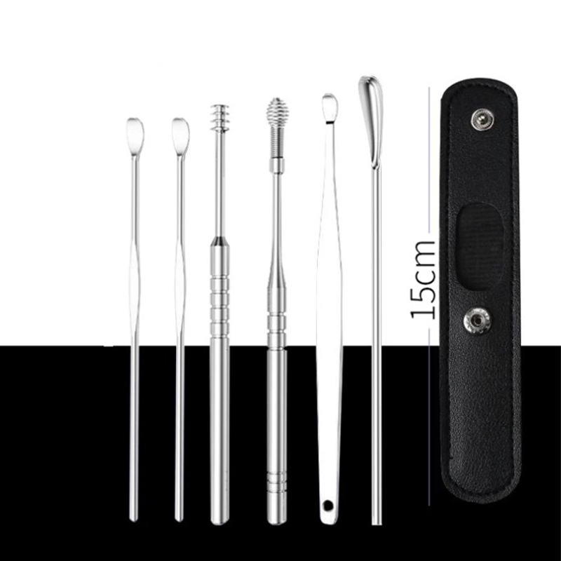 for a limited time onlyPortable 6-piece stainless steel ear piercing kit - Spiral ear tool