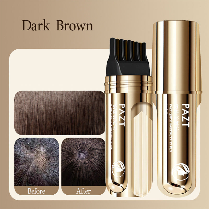 2-IN-1 HAIR DYE COMB - Precision Application for Gray Coverage, Non-Drip Formula with Nourishing Argan Oil, 5 Min Processing Time 🧴