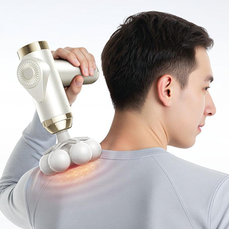 ‍♂️ NOW! Smart Deep Tissue Massage Gun - Multi-Head & Quiet, Perfect for Muscle Recovery and Relaxation