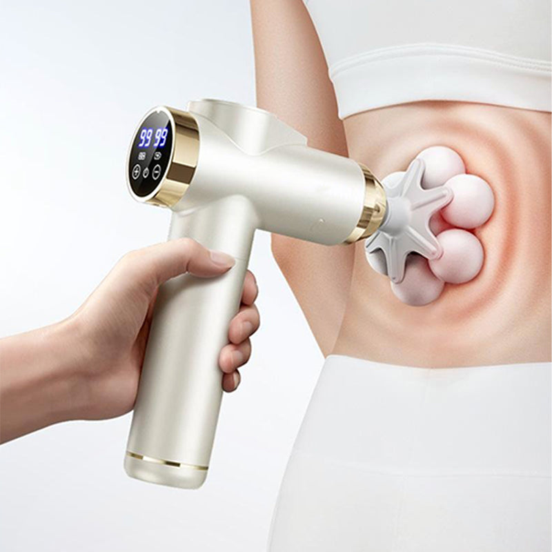 ‍♂️ NOW! Smart Deep Tissue Massage Gun - Multi-Head & Quiet, Perfect for Muscle Recovery and Relaxation