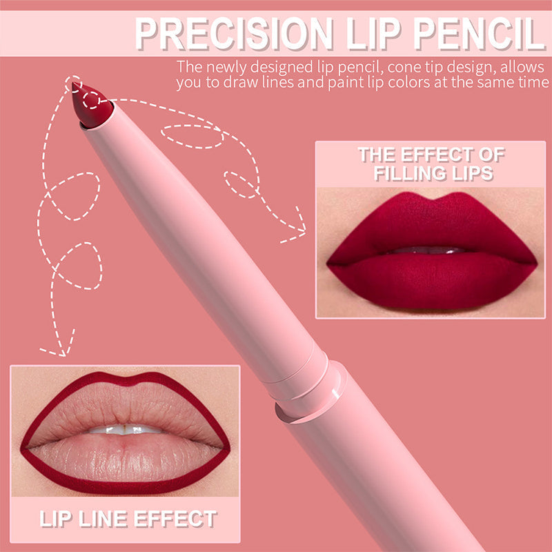 Deals-6 Pack High-Pigment Matte Lip Liner Pencils